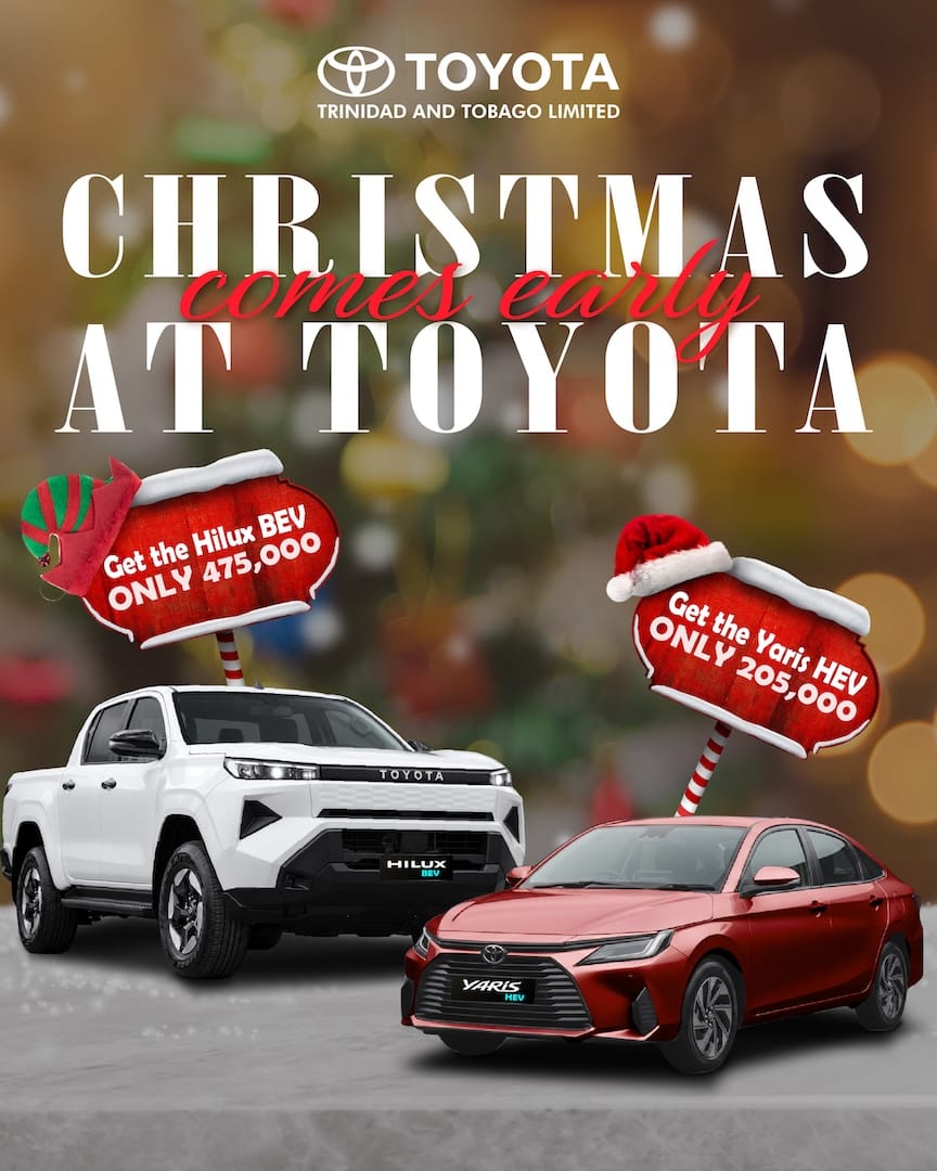 Christmas comes early at Toyota. Get the Hilux BEV only $475,000. Get the Yaris HEV only $205,000.