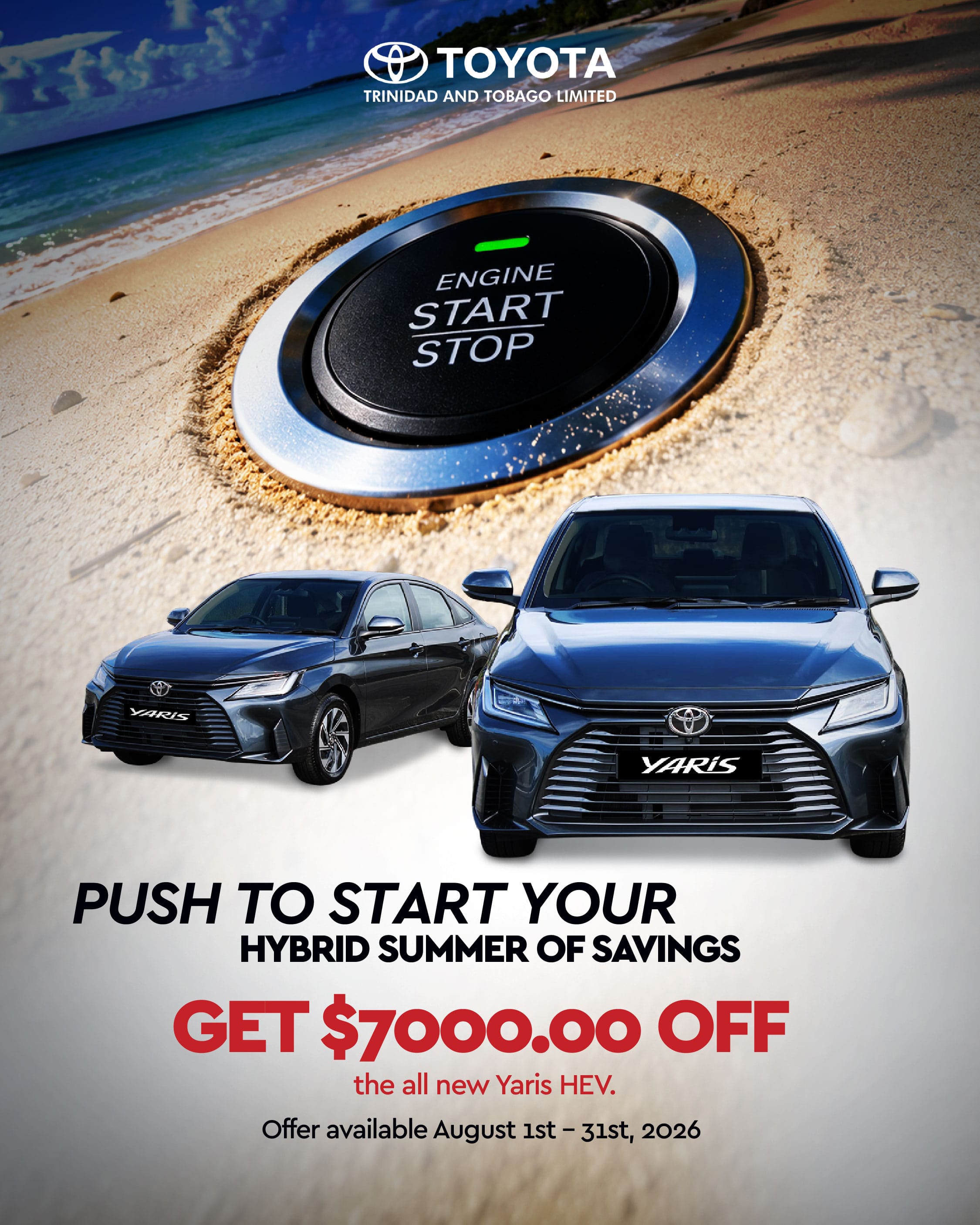 Get $7,000 off the all new Yaris HEV